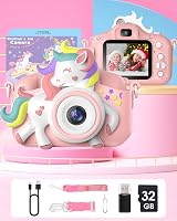 Gofunly Kids Camera 1080P 2.0 Inch Dual Lens 32GB Card Included view 7