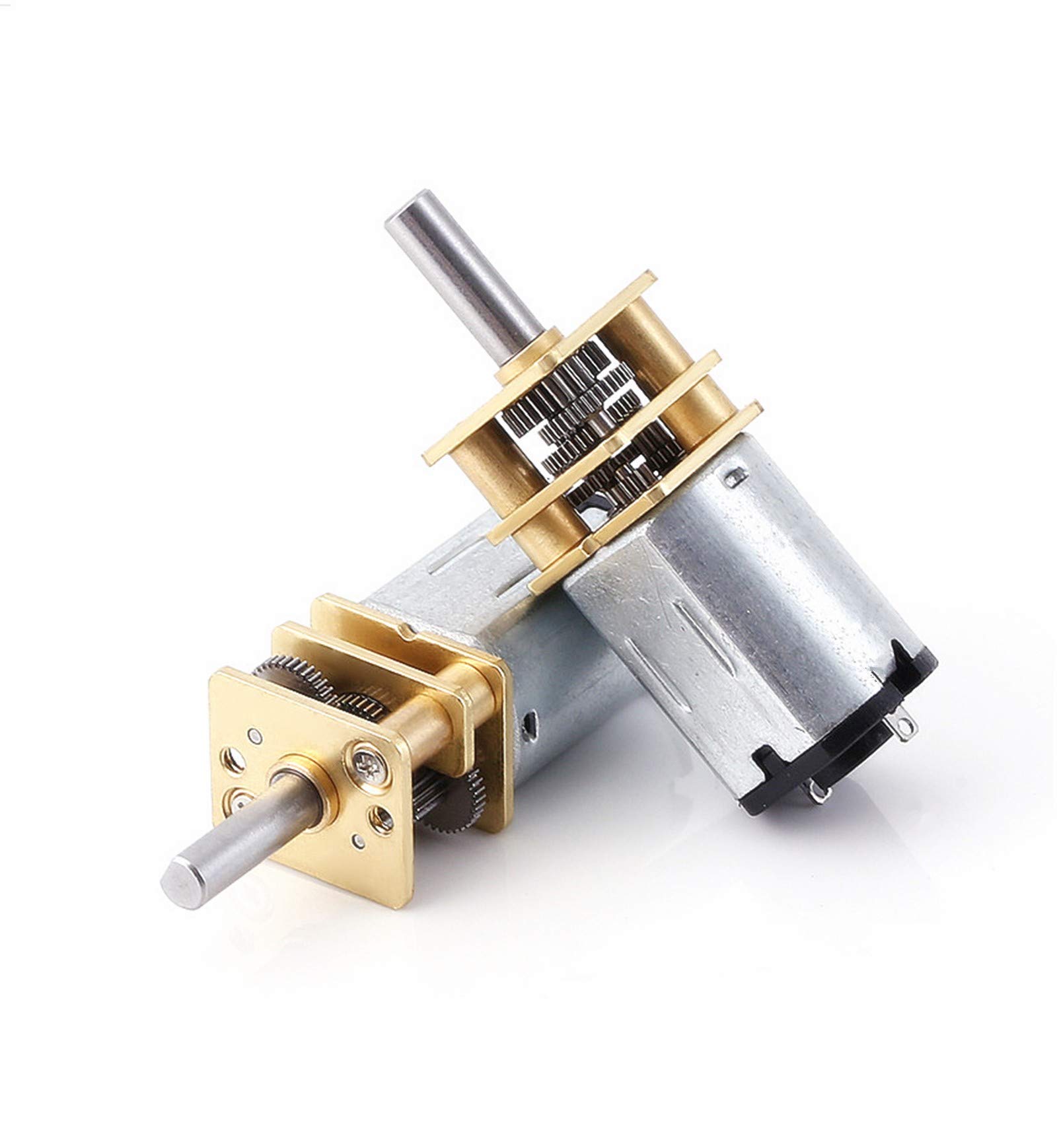 Ruimou GA12-N20 Gear Motor, 6V 100RPM Mini Reduction Motor with Metal Gear for Car Robot Model DIY Model Car Toy Motor (2pcs)