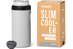 Huski Slim Can Cooler | NEW | Fits 250ml Premix/RTD, Energy & Soft Drink Cans | Triple Insulated | Detachable 2-in-1 Can Tab 
