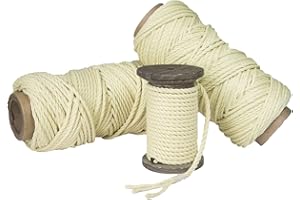 Fms Ravenox Twisted Kevlar Rope | Braided Kevlar Cord | (Braided)(1/8-in x 10 FT) Kite String, Winch Lines, Spear and Fishing Line, Bug Out Bags, Utility Rope | Braided or Twisted | Made in The USA