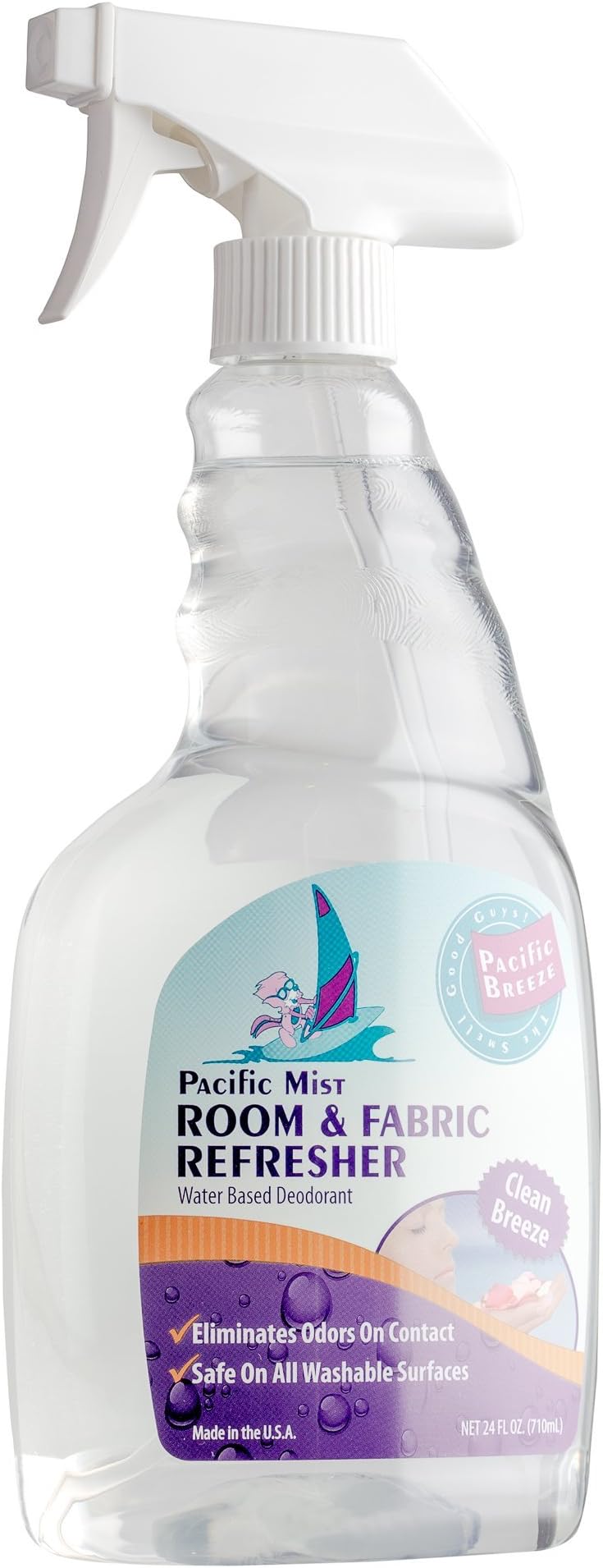 Pacific Breeze Products Clean Breeze Spray for Air, Fabric, Clothing, Home, Office Refresher (2 x 24 Fl Oz)