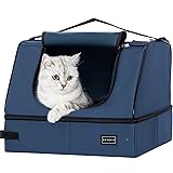 PETSFIT Travel Litter Box for Cats - Removable