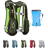 UTOBEST Running Vest, 5L Hydration Vest Lightweight, Breathable and Sweatproof Running Backpack, Adjustable Running Hydration Vest for Trail Running Marathon Race Jogging Cycling