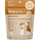 Fera Pets Immune Goat Milk for Dogs & Cats with Colostrum, Organic Turkey Tail Mushroom, & Probiotics - Improves Immune Respo