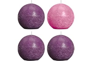 ELITE HOLIDAY PRODUCTS Advent Candle Set of 4 – Rustic Style – Pillar Advent Candles - Made in The USA - Christmas Advent Candles for Advent Rings, Advent Wreaths, Ring and Wreath Candle Holders - Church & Home Decoration