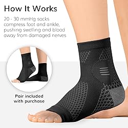 BraceAbility Neuropathy Socks (Pair) - Peripheral