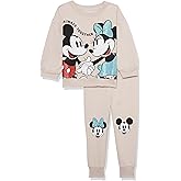 Disney girls Disney's Mickey & Minnie Mouse Fleece Sweatshirt & Jogger Set - Girls 2t-6x