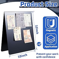 Leinuosen 12 x 10 Inch Magnetic Bulletin Board Dry