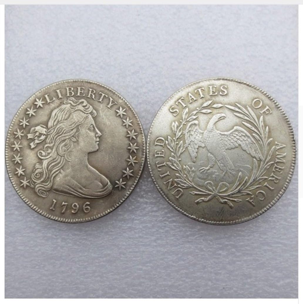 Bespok Souvenirs Rare Antique USA United States 1796 Liberty Silver Color Dollar Coin