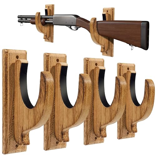 iFeelonely Gun Rack Wall Mount，4 Pack Gun Racks for Wall Shotgun Hooks ...