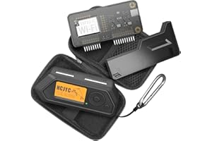 HCJYC 4 in 1 Protective Case for Flipper Zero Device and Wi-Fi Dev Board V1 ESP32-S2, Cover Set Accessories for Flipper Zero WiFi Dev Board - Black