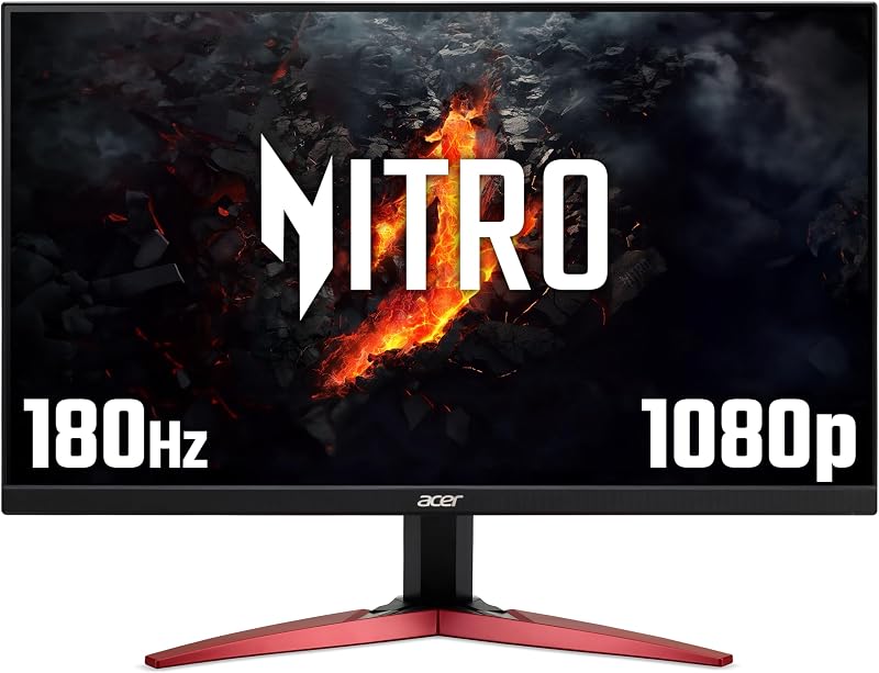Acer Nitro KG241YS3 24" Full HD 180Hz 1ms VA Gaming Monitor FreeSync HDR10 HDMI
