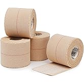 OK TAPE Elastic Adhesive Tape Bandage Tape Wrap - 4 Rolls, Flexible Stretch Bandages for Sports Ankle, Knee and Wrist Sprains (Beige,2 Inch Wide)