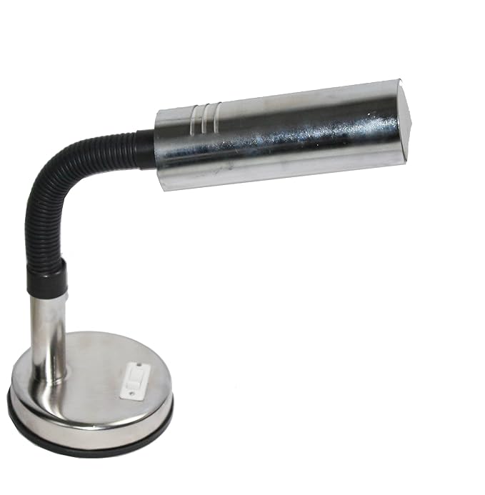 Citra Chrome Finnish Basic Metal Desk Lamp with Flexible Long Neck and 3 in 1 Colour Led Bulb