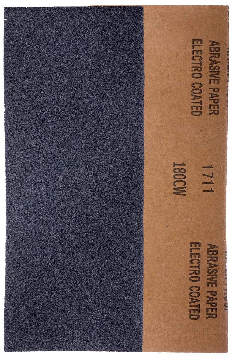 YoiYee 180 Grit Wet & Dry Sandpaper Sheets, 23 x 9.5cm, Very Fine Abrasive Sand Paper Roll for Wood, Metal, Plastic, Glass, Stone and Wall Sanding, 10 Pack