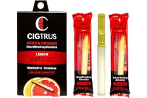Cigtrus Smokeless Air Inhaler - Natural Smoking Alternative | Tobacco-Free, Nicotine-Free, & Non-Electric | Oral Fixation Relief - Quit Smoking Aid & Stop Vaping Aid | Citrus Grapefruit- 3 Pack