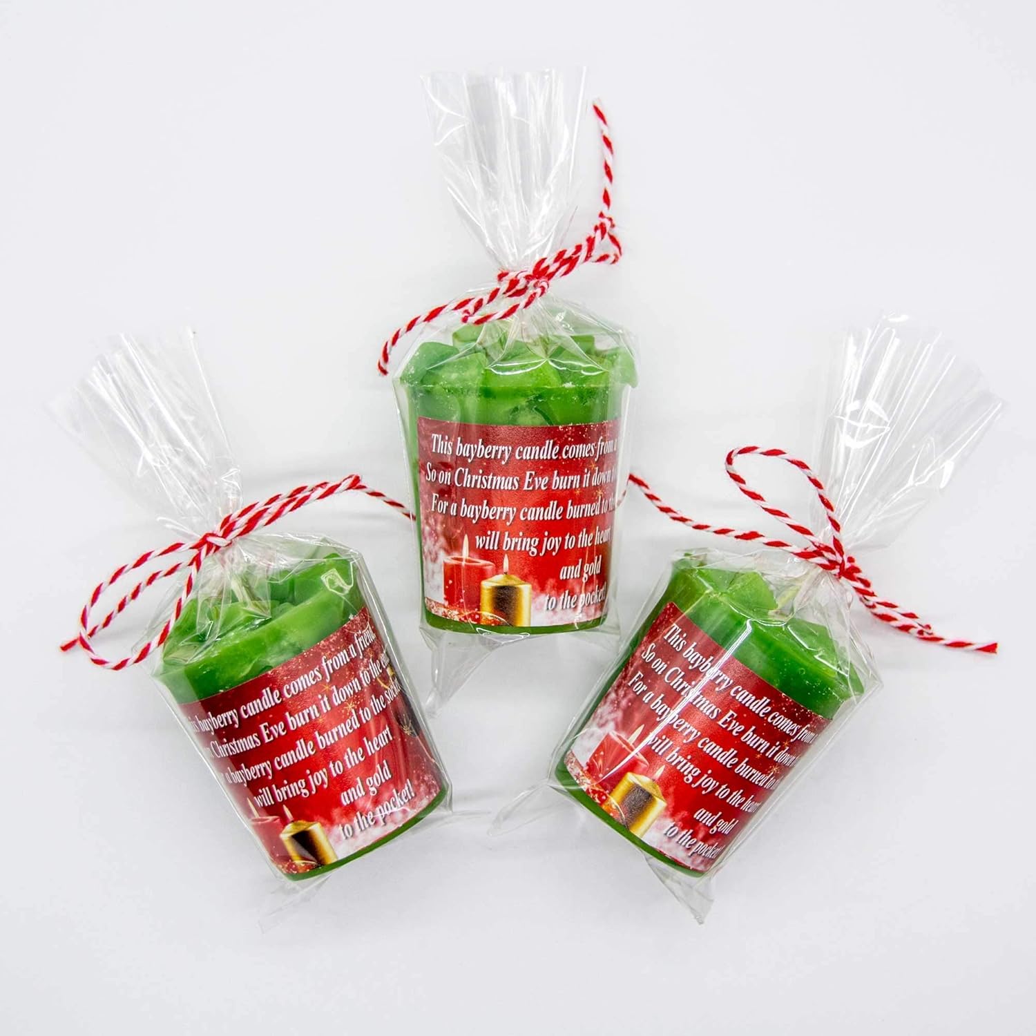 Christmas Bayberry Votive Candles Set of 3Lucky Bayberry