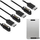 Ermorgen 3 Packs USB-C Charging Cable Compatible with PLAUD Note Pro AI | /Note AI Voice Recorder, Portable Magnetic Charger, 1m Type-C Ideal Replacement Cable for PLAUD Note AI Voice Recorder