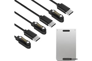 Ermorgen 3 Packs USB-C Charging Cable Compatible with PLAUD Note Pro AI/Note AI Voice Recorder, Portable Magnetic Charger, 1m
