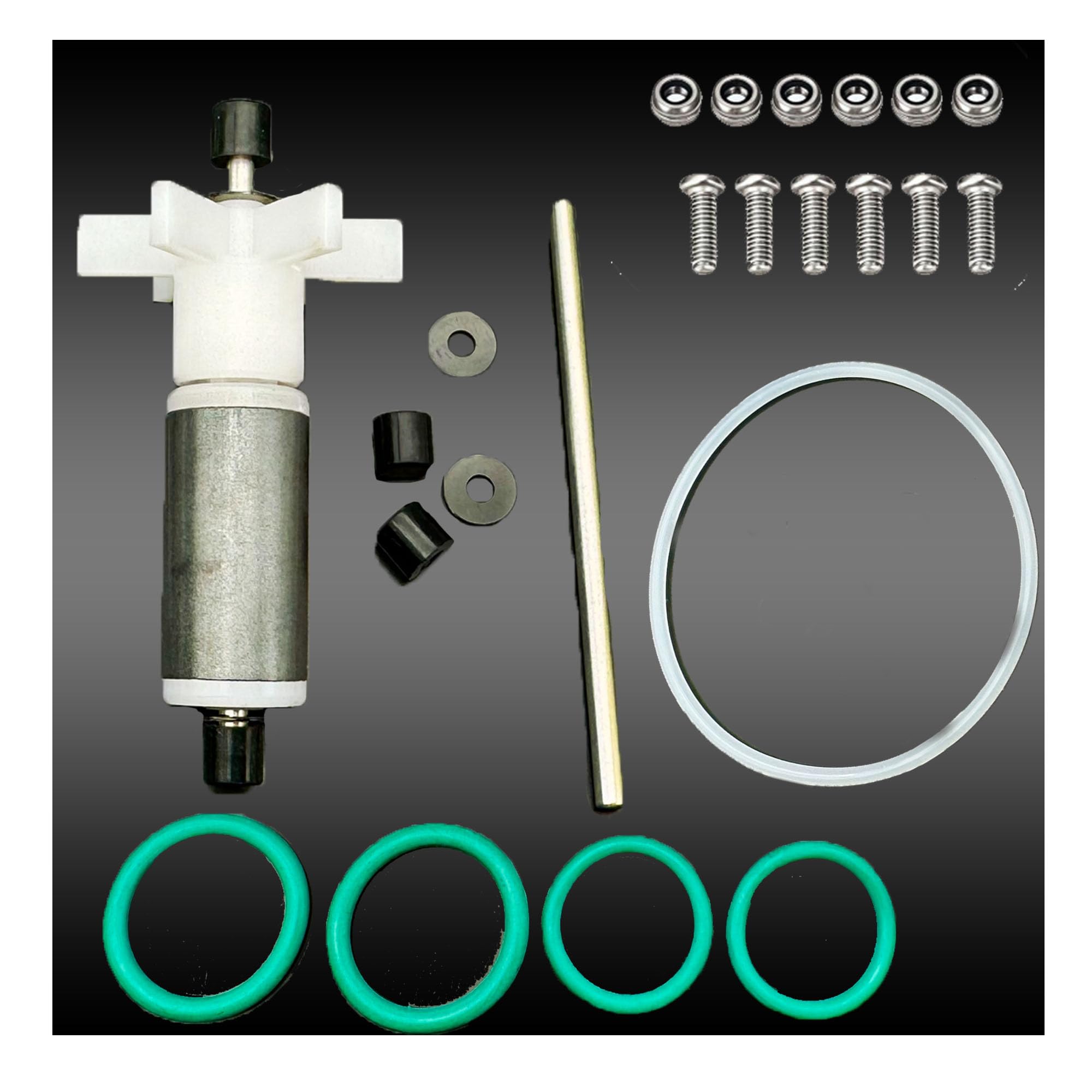 Bamkyait P4071 58113 Replace Bestway Lay-Z-Spa SaluSpa Coleman Hot Tub Water Pump Seal Rebuild Kit with Impeller & Shafts
