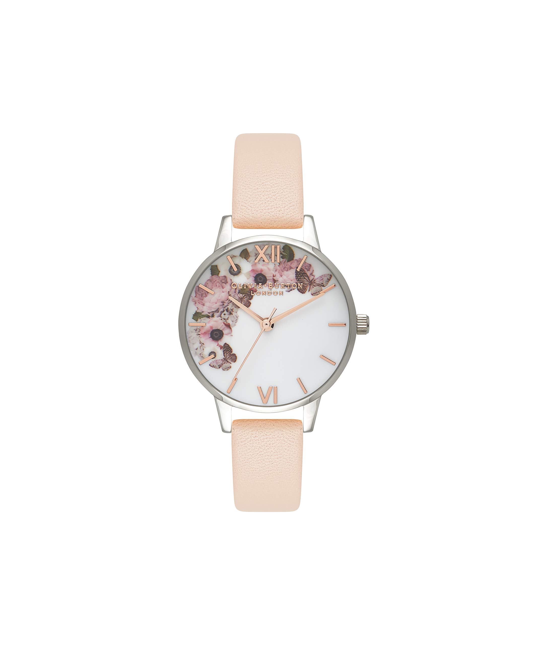 Olivia Burton Analogue Quartz Watch for Women with Blush Leather Strap - OB16EG75