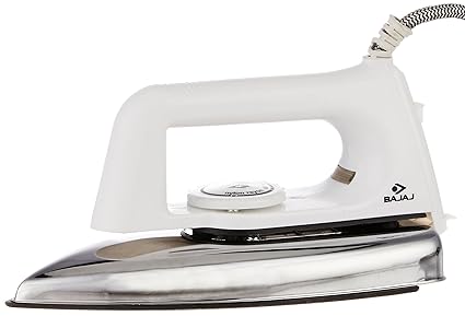 Bajaj Popular Plus 750-Watt Dry Iron (White)