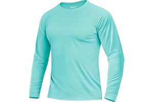 Boladeci Men's UPF 50+ Sun Protection UV SPF Shirts Long Sleeve Lightweight Quick Dry Swim T-Shirts Rash Guard