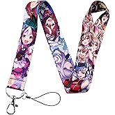 Pinstant Uma Musume Pretty Derby Horse Girl Game Anime Manga 17.7" Neck Lanyard Keychain Holder ID Badge Mobile Phone Pin Strap