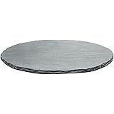 Fox Run 3808 Slate Cheese Board, Round Gray, 12 x 12 x 0.25 inches