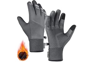 HUAME Winter Gloves Thermal Gloves Men Women - Waterproof & Windproof Touch Screen Gloves, Warm Gloves for Cold Weather Cycling, Biking, Driving, Hiking, Running