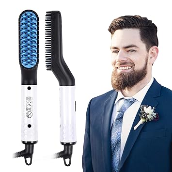 Amazon Com Beard Straightener For Men Weeloloe Ionic Beard