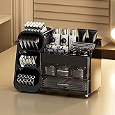 Makeup Organizer with Drawers for Vanity,Spacious Cosmetic Display Case,Perfect Storage Solution for Your Beauty Essential (Black)