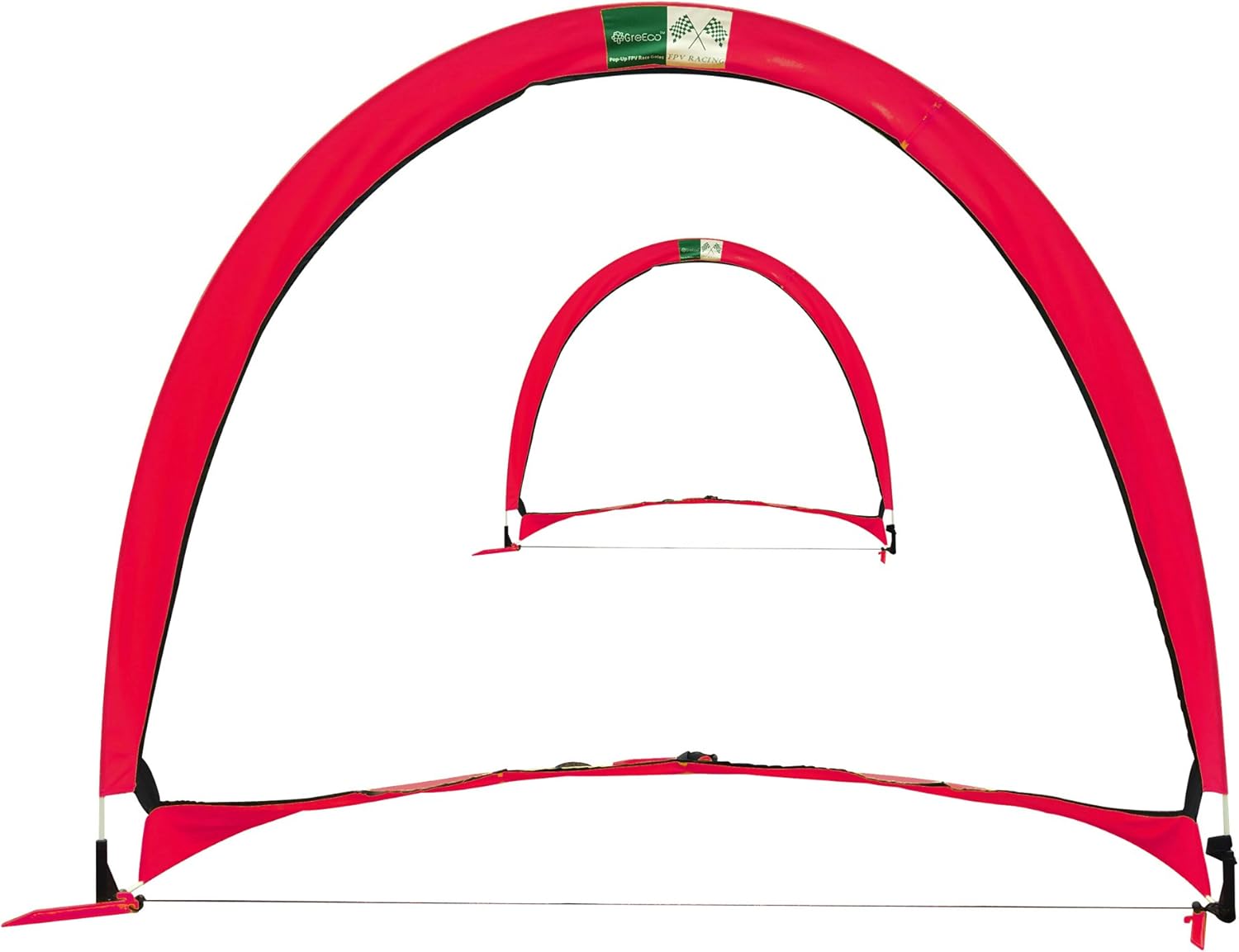 GreEco Set of 2 Pop Up Goals Foldable Gate - Pair of Soccer Goals or FPV Racing Gate Option : Sports & Outdoors