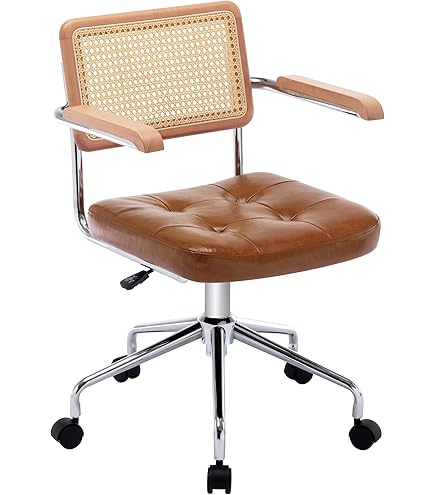 Amazon.com: Computer Chair, Japanese Rattan Computer Chair Retro