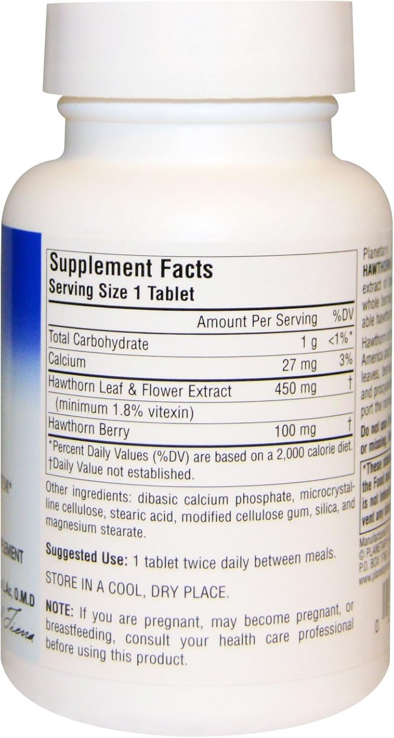 Planetary Herbals Full Spectrum Hawthorn Extract 550 mg Tabs, 60 ct: Health & Personal Care