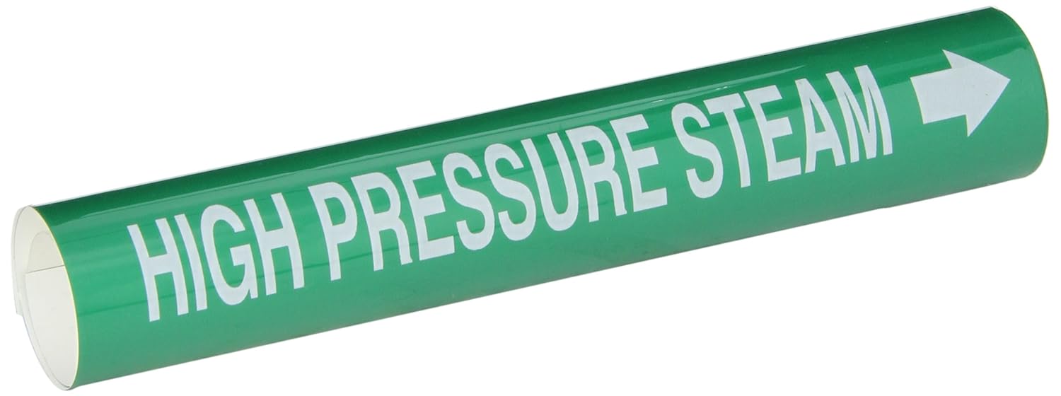 Brady 5828I High Performance Wrap Around Pipe Marker, B689, White