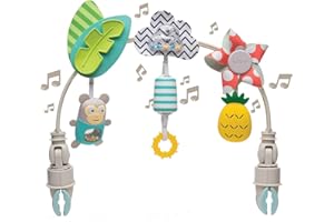 Taf Toys ‘Tropical Orchestra Arch’ | Ideal for Infant & Toddlers, Fits Stroller & Pram, Activity Arch with Fascinating Toys, Stimulates Baby’s Senses and Motor Skills Development, Easier Outdoors