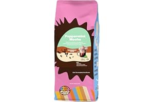 Crazy Cups Flavored Ground Peppermint Coffee, Peppermint Mocha in 10 oz Bag, For Brewing Flavored Hot or Iced Coffee, (Pack of 1)