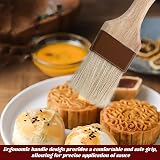 hioseyre 3Pcs Pastry Basting Brushes Boar Hair Wood Handle Durable Heat view 4