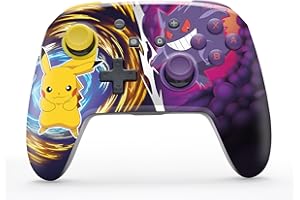 PowerA Enhanced Wireless Controller for Nintendo Switch/Switch 2 / Switch Lite/OLED Model - Pikachu vs. Gengar - Gamepad, game controller, Officially Licensed
