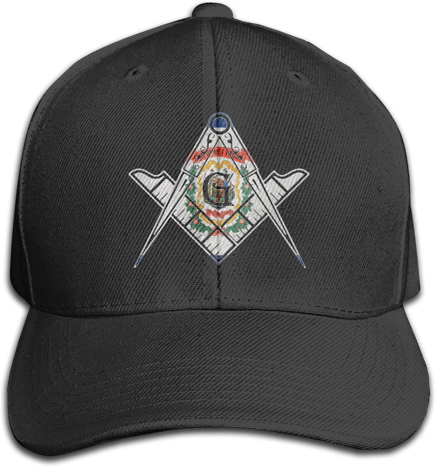 ByaoKL West Virginia Flag Mason Masonic Freemasons Unisex Baseball Hat