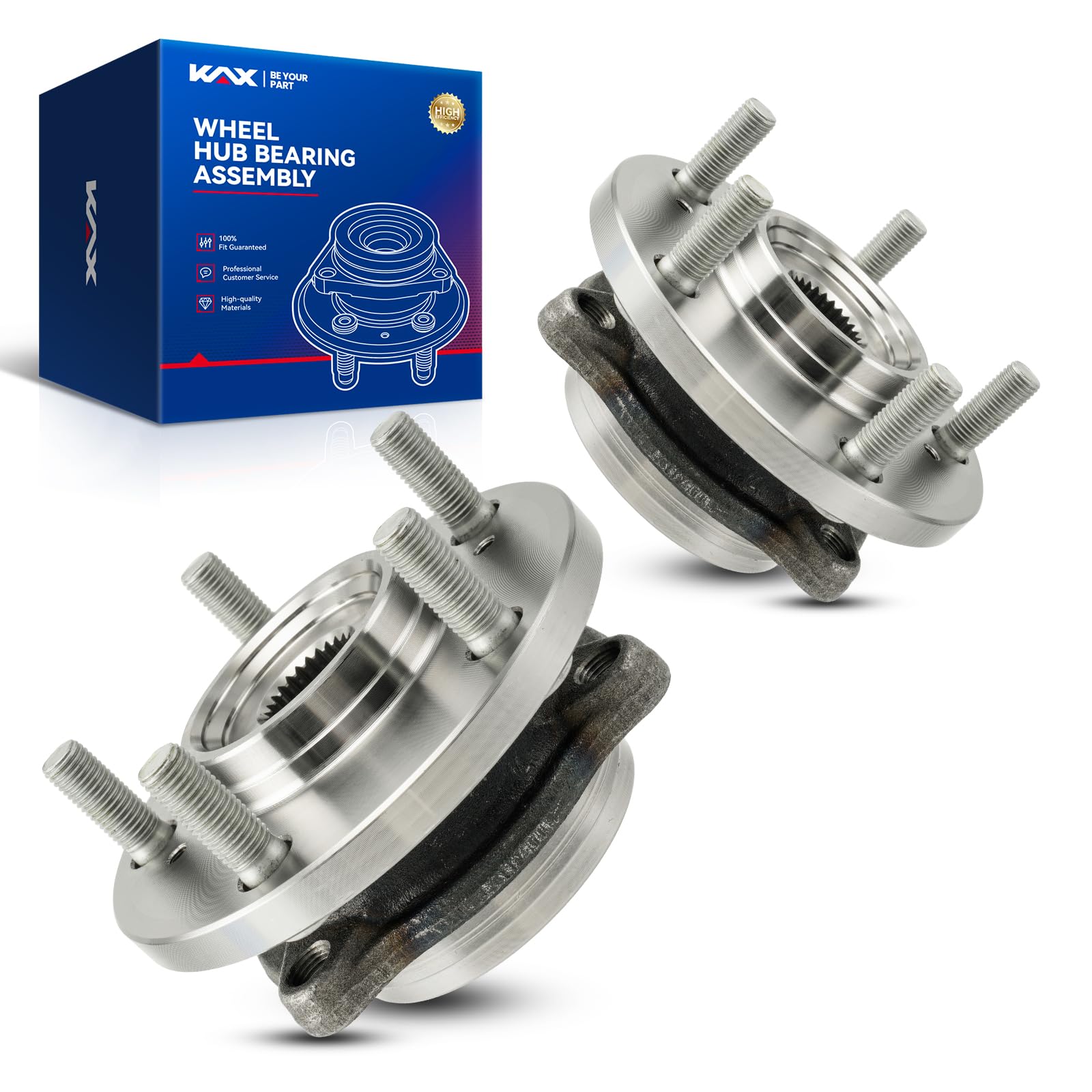 Photo 1 of KAX 513219 Front Wheel Bearing hub Assembly Compatible with Mitsubishi Eclipse 2006-2012, Mitsubishi Endeavor 2004-2008 2010-2011, Mitsubishi Galant 2004-2012,2pcs Wheel Bearing 5 Lugs