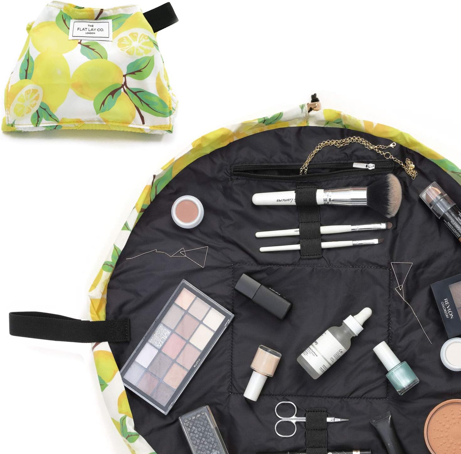 The Flat Lay Co. Make Up Bag Lay Flat Travel Cosmetic Toiletry Case