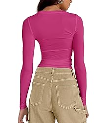 Abardsion Women's Long Sleeve Shirts Spring 2025
