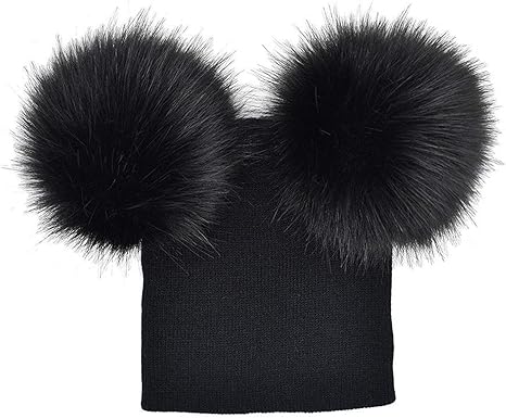Baby Accessories Kid Child Baby Boys Girls Beanie Hat Cap Winter Warm Double Pom Pom Bobble Knit Clothing Shoes Accessories Quiebre Cl