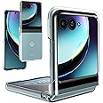 Foluu Case for Motorola Razr+ 2023, Moto Razr+ 2023 Phone Case Clear, Hard PC Back Bumper Protective Shockproof Scratch Resistant Case for Motorola Razr Plus 2023 (Crystal Clear)
