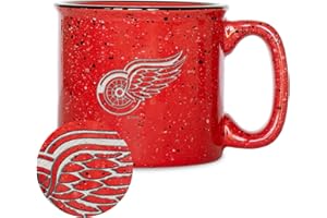 Rico Industries NHL Hockey Speckle 12oz Laser Engraved Campfire Mug