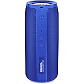 Bluetooth Speaker,MusiBaby M88 Speakers,Dual Pairing, Bluetooth 5.3,Loud Stereo Sound,Booming Bass,30H Playtime for Home& Outdoor Party,Beach,Portable Speaker,Gifts(Blue)