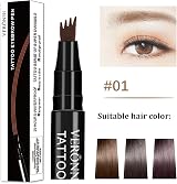 Fovolat Anjoize 4-Tip Microblade Eyebrow Pencil Waterproof Smudge-Proof Makeup view 5