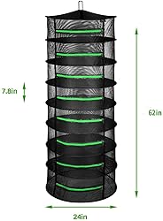 iPower Zippered 8 Layer 24" Herb Drying Rack with